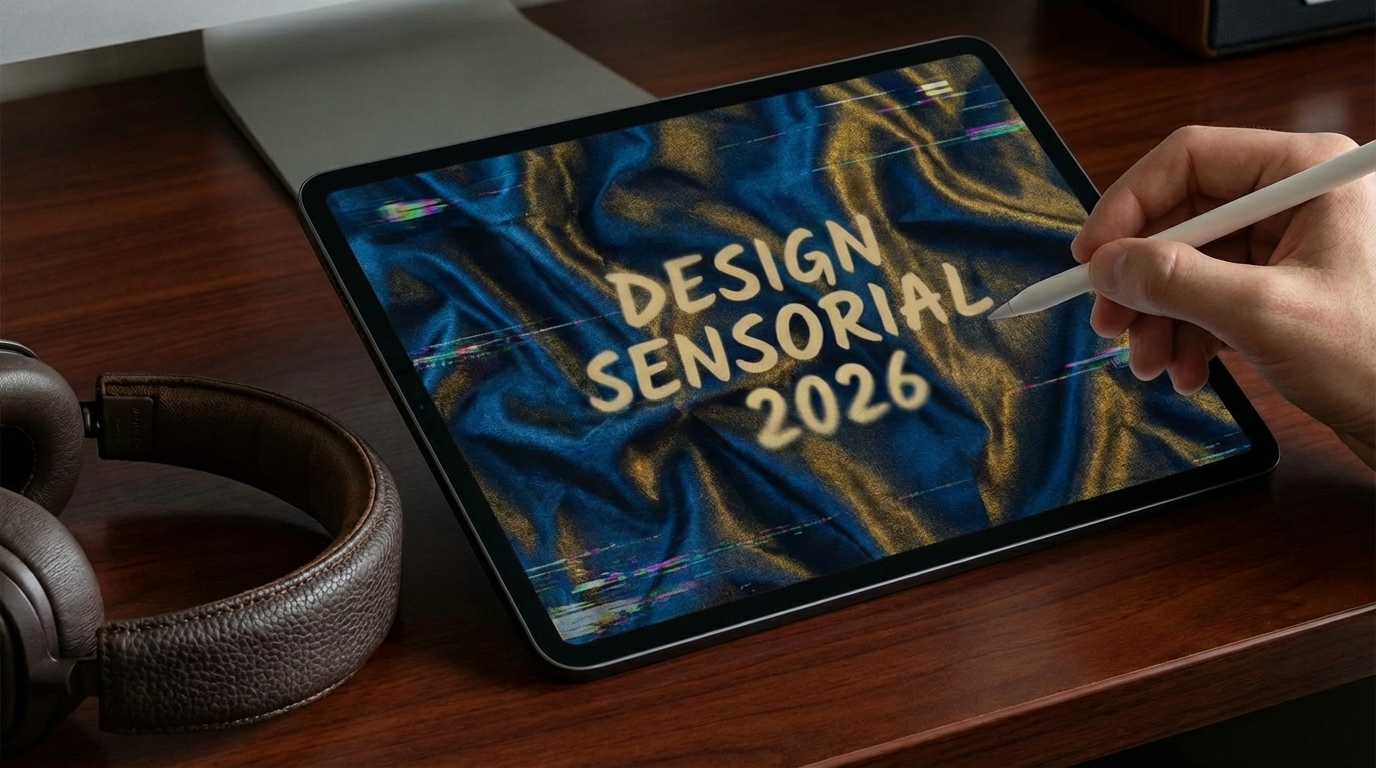 A Arte da Sensorialidade Digital: Texturas e Distorções que Elevam o Design de Luxo em 2026