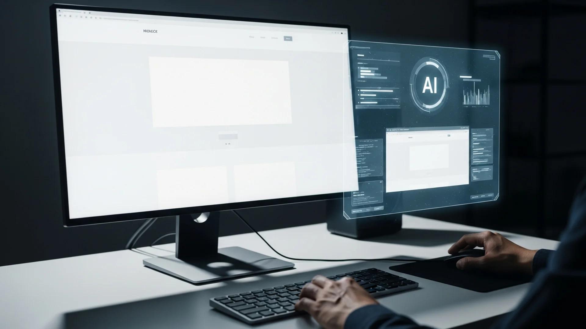Web Design Minimalista com IA: O erro que faz seu site parecer vazio (e como resolver)